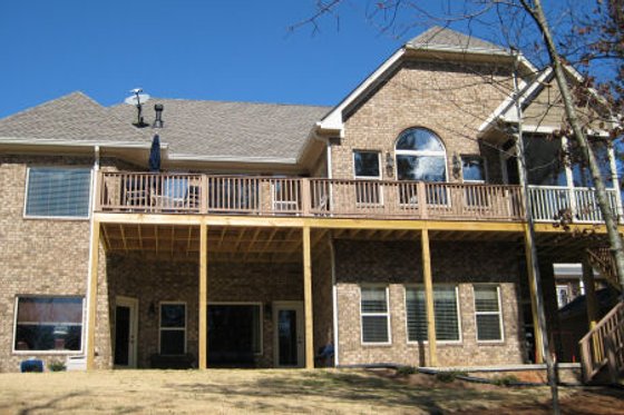 Exterior - Rear Elevation for Traditional House Plan #437-44 - 4 bed, 4.5 bath