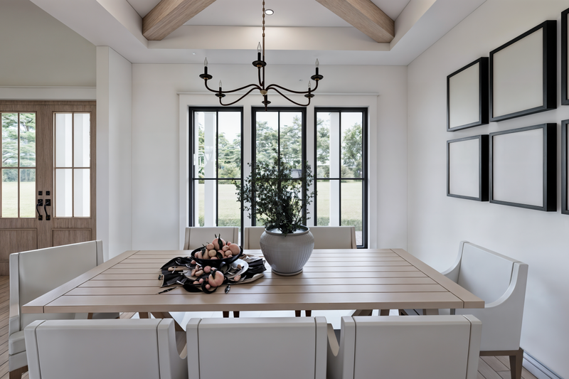 Architectural House Design - Interior - Dining Room 1 for Farmhouse House Plan #1074-107 - 4 bed, 3.5 bath