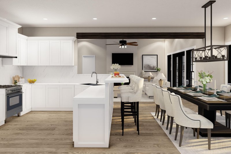 Home Plan - Interior - Kitchen 1 for European House Plan #17-1180 - 4 bed, 2.5 bath