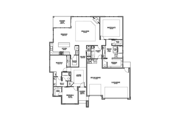 Modern Floor Plan - Main Floor Plan #1073-27