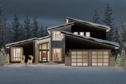 Contemporary Style House Plan - 4 Beds 4 Baths 3040 Sq/Ft Plan #124-1325 