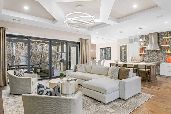 Interior - Family Room 1 for Craftsman House Plan #938-119 - 3 bed, 3.5 bath