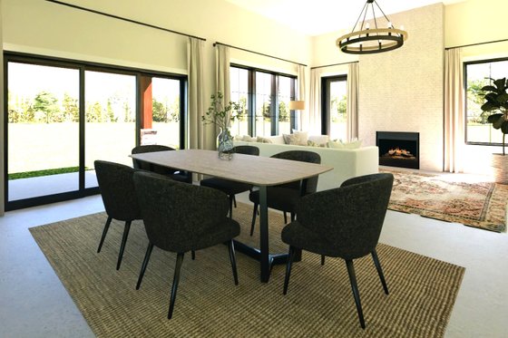 Interior - Dining Room for Ranch House Plan #1064-407 - 2 bed, 2 bath