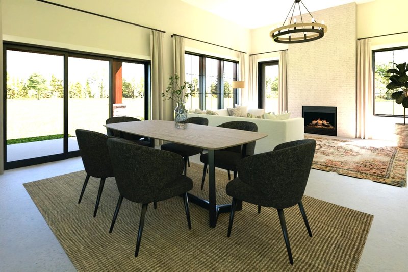 Architectural House Design - Interior - Dining Room for Ranch House Plan #1064-407 - 2 bed, 2 bath