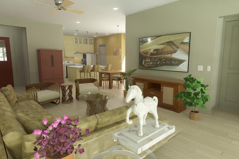 Dream House Plan - Interior - Family Room for Country House Plan #1126-13 - 3 bed, 2.5 bath
