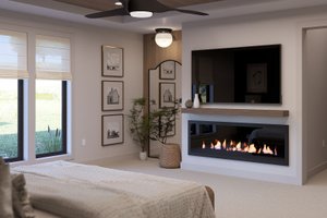 Interior - Bedroom 1 for Barndominium House Plan #455-324 - 3 bed, 3.5 bath