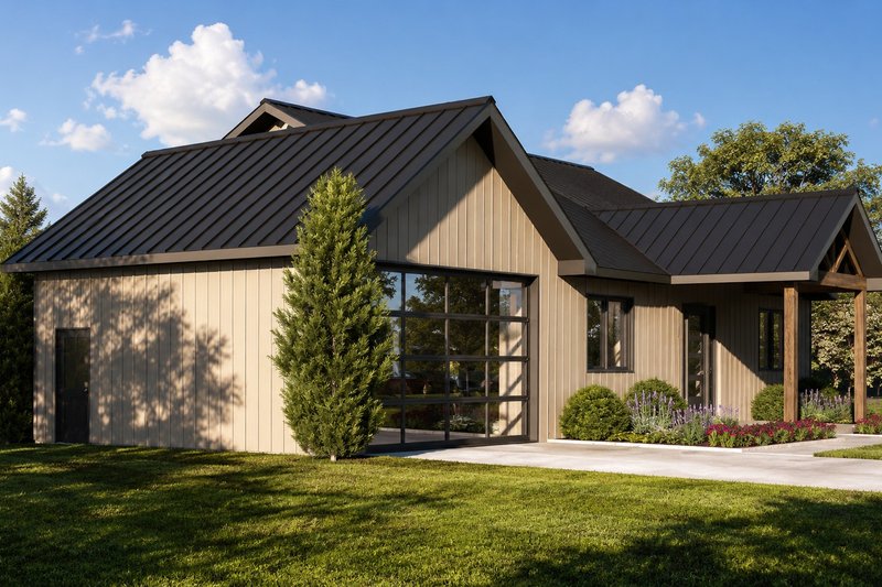 Architectural House Design - Exterior - Other Elevation 2 for Modern House Plan #1064-496 - 2 bed, 2 bath