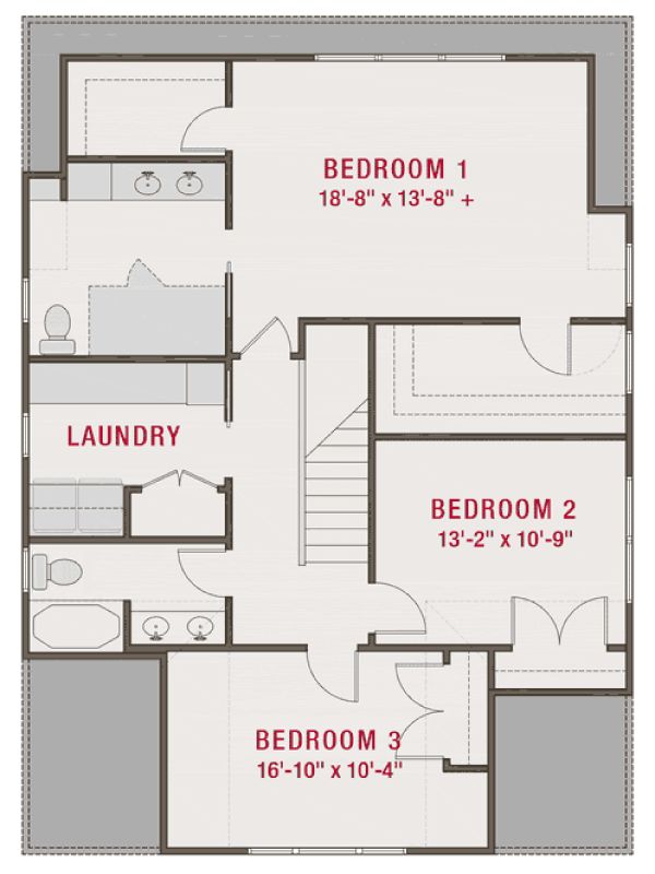 Home Plan - Craftsman Floor Plan - Upper Floor Plan #461-73