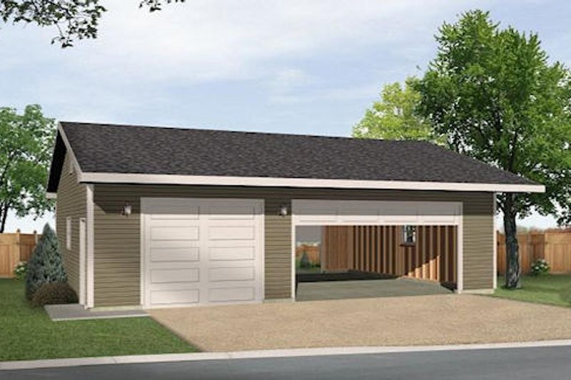 House Blueprint - Ranch Exterior - Front Elevation Plan #22-547