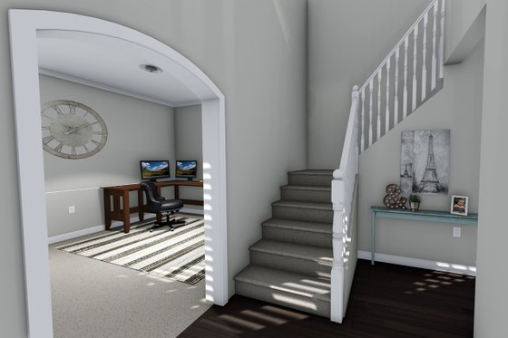 Interior - Entry for Traditional House Plan #1060-37 - 3 bed, 2.5 bath