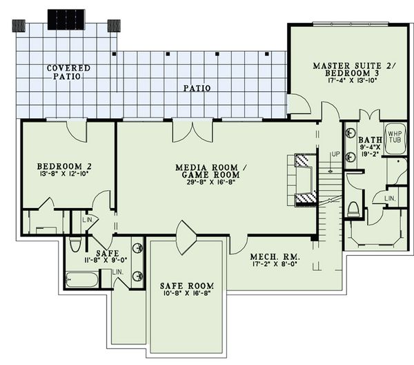 Craftsman Floor Plan - Upper Floor Plan #17-2504