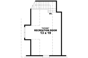Floor Plan - Other Floor for European House Plan #81-986 - 3 bed, 2 bath