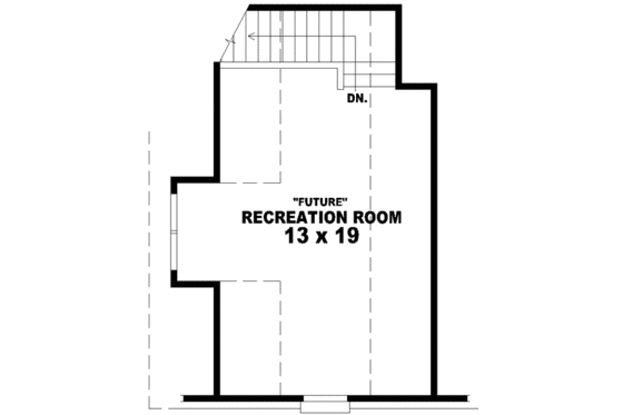 Floor Plan - Other Floor for European House Plan #81-986 - 3 bed, 2 bath