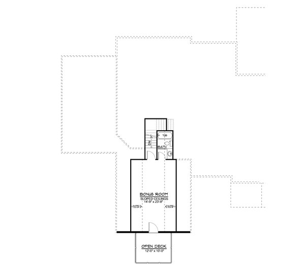 House Blueprint - Craftsman Floor Plan - Upper Floor Plan #1064-199