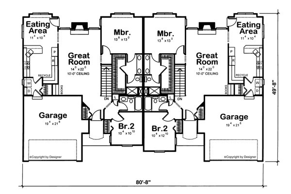 House Design - Traditional Floor Plan - Main Floor Plan #20-392