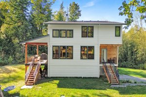 Exterior - Rear Elevation 1 for Contemporary House Plan #1070-62 - 3 bed, 3.5 bath