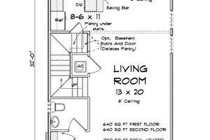 Floor Plan - Main Floor for Modern House Plan #513-2355 - 3 bed, 2.5 bath