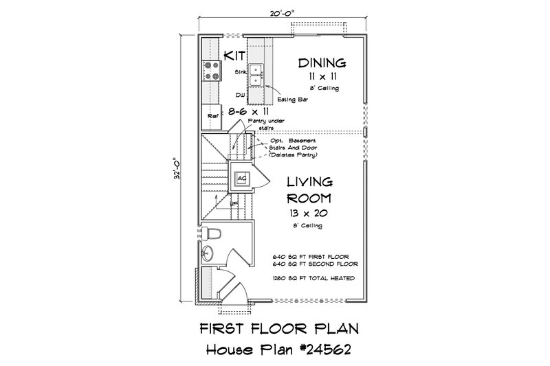 House Plan Design - Floor Plan - Main Floor for Modern House Plan #513-2355 - 3 bed, 2.5 bath