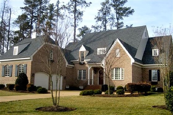 Exterior - Front Elevation 3 for European House Plan #137-227 - 5 bed, 4.5 bath
