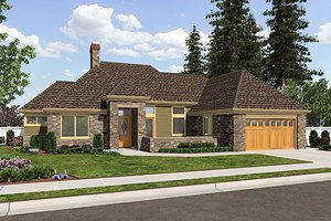 Traditional Exterior - Front Elevation Plan #48-506