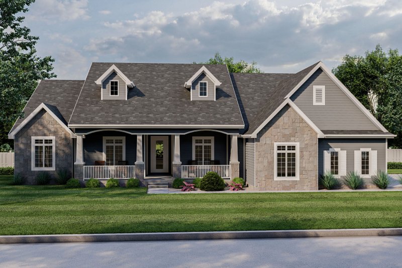 House Plan Design - Cottage Exterior - Front Elevation Plan #455-110