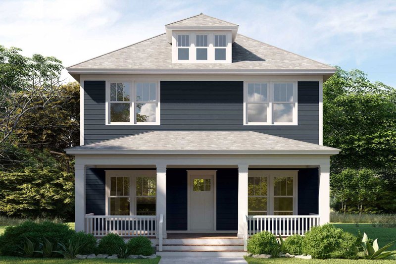 Dream House Plan - Craftsman Exterior - Front Elevation Plan #461-84