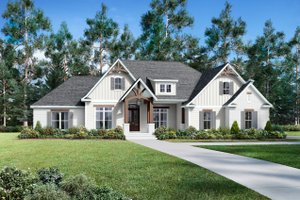 Exterior - Front Elevation 3 for Craftsman House Plan #430-155 - 4 bed, 2.5 bath