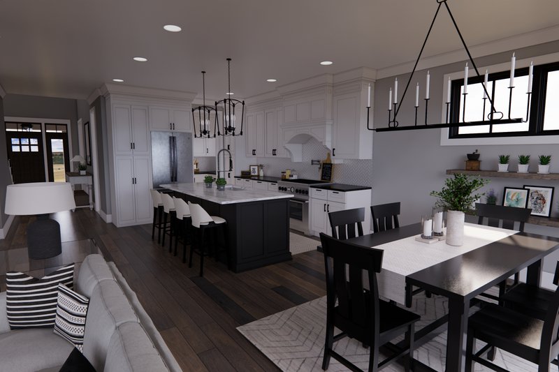 Home Plan - Interior - Kitchen 2 for Farmhouse House Plan #51-1324 - 4 bed, 3 bath
