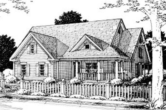 Traditional style home, elevation