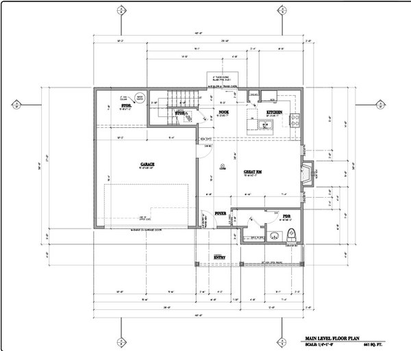 Dream House Plan - Craftsman Floor Plan - Main Floor Plan #53-778