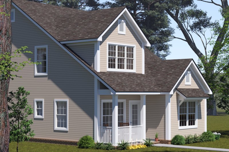 Architectural House Design - Exterior - Other Elevation 2 for Cottage House Plan #513-2348 - 4 bed, 3.5 bath