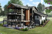 Contemporary Style House Plan - 4 Beds 3 Baths 4530 Sq/Ft Plan #932-1273 