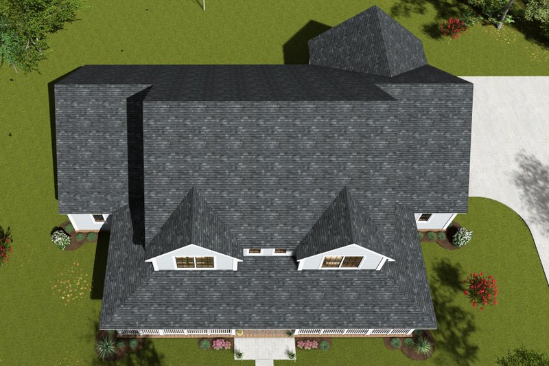Dream House Plan - Exterior - Other Elevation 5 for Farmhouse House Plan #513-2245 - 4 bed, 3 bath