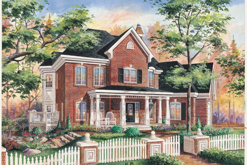 House Blueprint - Traditional Exterior - Front Elevation Plan #25-4780