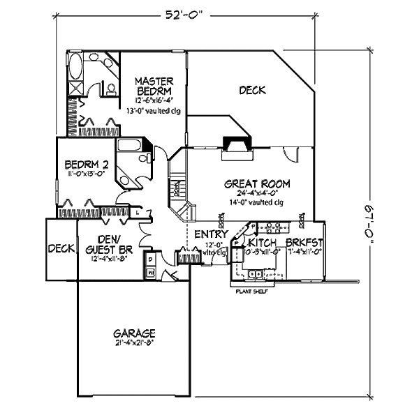 Traditional Floor Plan - Main Floor Plan #320-439