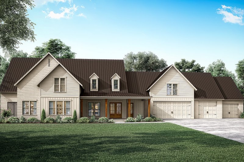 Home Plan - Farmhouse Exterior - Front Elevation Plan #1081-12