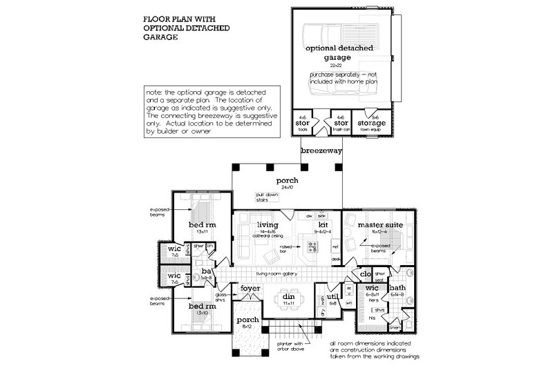 Dream House Plan - Floor Plan - Other Floor for Contemporary House Plan #45-621 - 3 bed, 2 bath