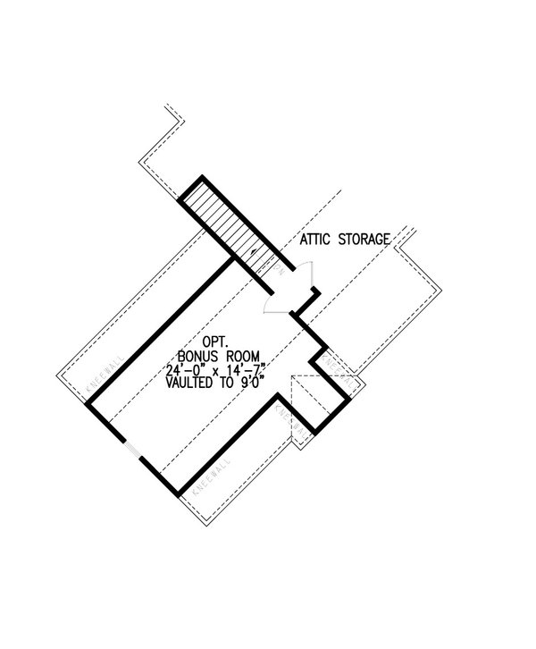 Dream House Plan - Ranch Floor Plan - Upper Floor Plan #54-487