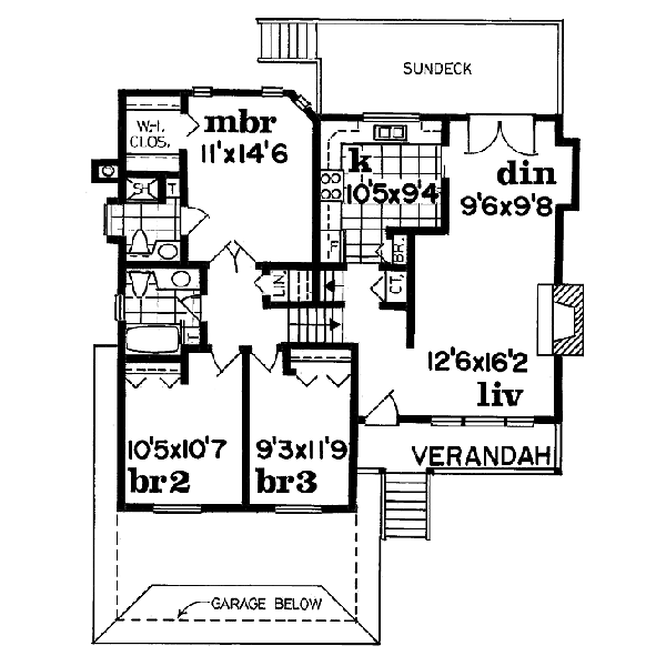 Traditional Floor Plan - Main Floor Plan #47-162