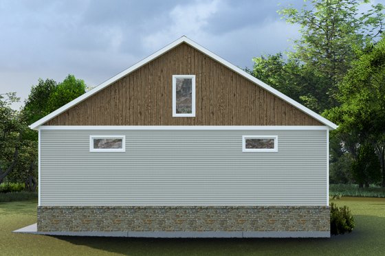 Exterior - Rear Elevation 5 for Traditional House Plan #1060-224, 1.5 bath