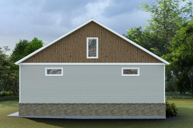 Architectural House Design - Exterior - Rear Elevation 5 for Traditional House Plan #1060-224, 1.5 bath