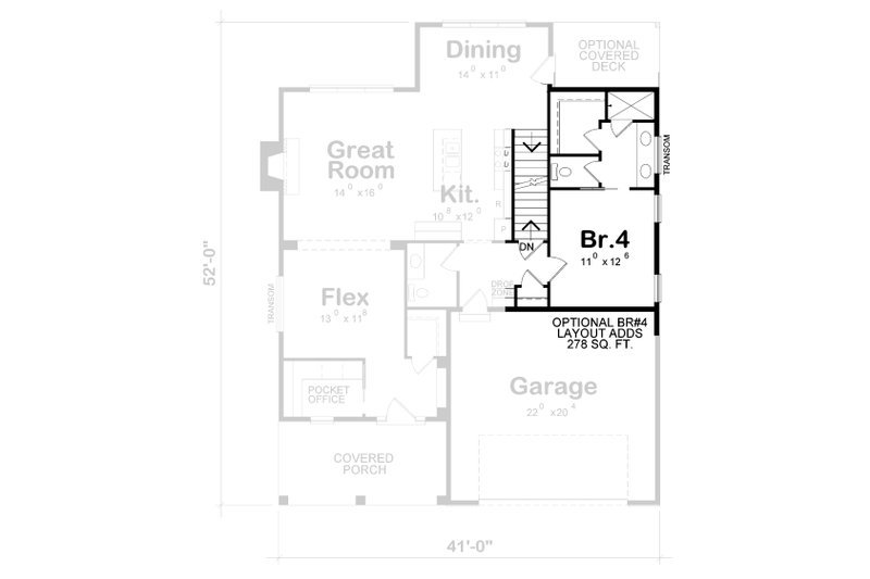 House Plan Design - Floor Plan - Other Floor for Craftsman House Plan #20-2188 - 3 bed, 3 bath