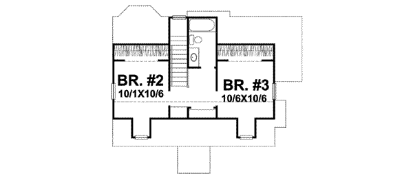 Cottage Floor Plan - Upper Floor Plan #50-263