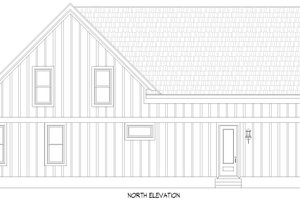 Exterior - Rear Elevation for Country House Plan #932-1106 - 3 bed, 2.5 bath