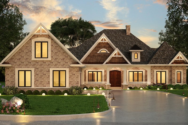 Dream House Plan - Ranch Exterior - Front Elevation Plan #119-431