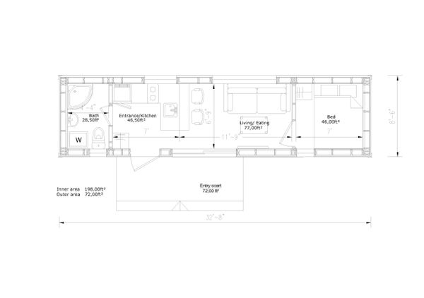 Modern Floor Plan - Main Floor Plan #549-20