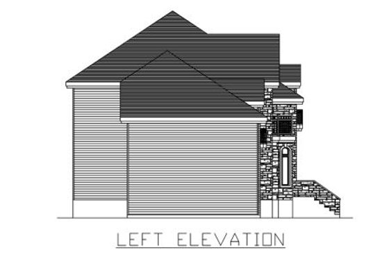 Exterior - Other Elevation 1 for European House Plan #138-250 - 3 bed, 2.5 bath