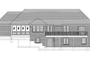 Exterior - Rear Elevation for Cottage House Plan #46-402 - 2 bed, 2 bath