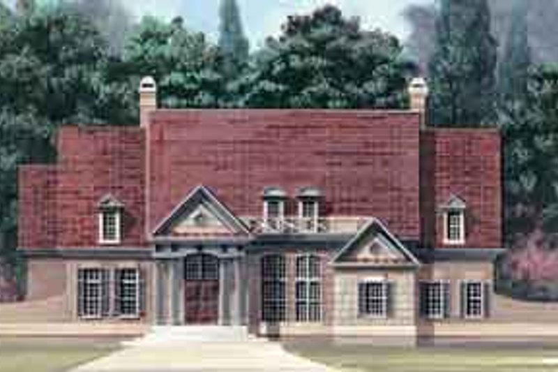 House Blueprint - Colonial Exterior - Front Elevation Plan #119-137
