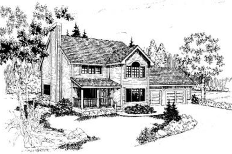 Home Plan - Traditional Exterior - Front Elevation Plan #60-339